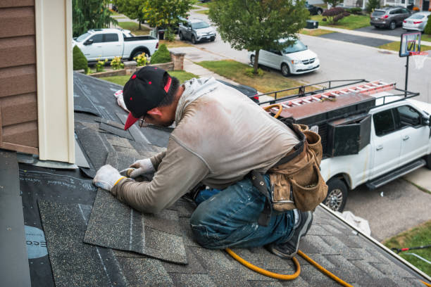 Professional Flat Roof Repair technician working in Fresh Meadows, NY